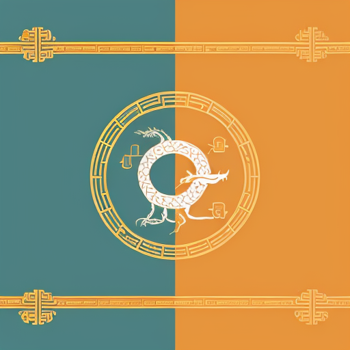 Minimalist flat design banner with text "Çin Dostluk ve İleri Teknoloji Keşif Gezisi" in a single line, with small Chinese dragon icon and circuit pattern elements in background, red and gold color scheme, clean modern style