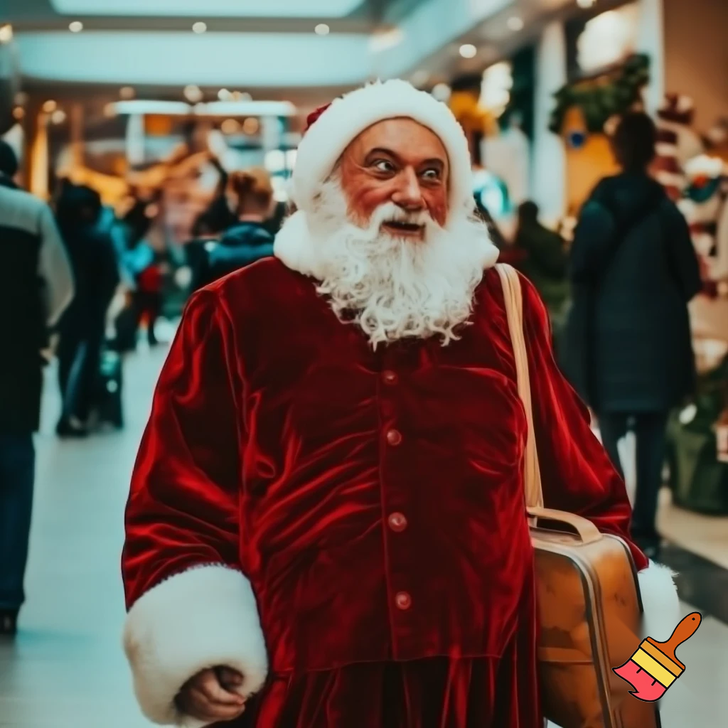 Santa Claus walking at the shopping centre a wizard Santa Claus the real Santa Claus🌟💫🎄🎁🎁🎁🎁🎁🎁🎁🎁🎁🎁🎁🎁