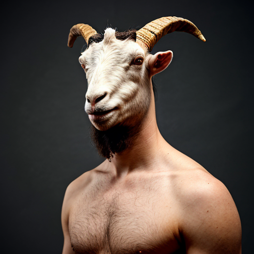 man with goat head