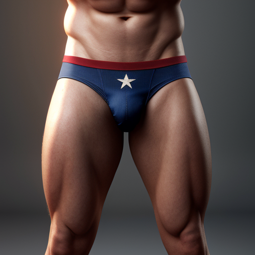 Captain America wearing thong