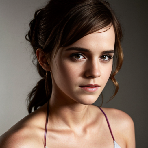 Beautiful Hollywood actress Emma Watson, big busoms, prominent nubbins, 
