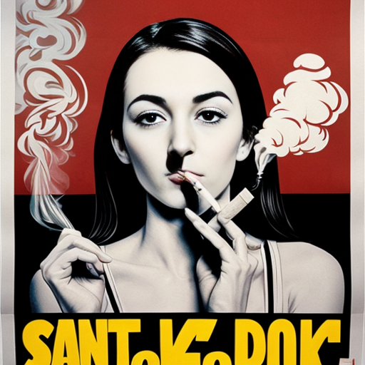 a poster on anti smoking
