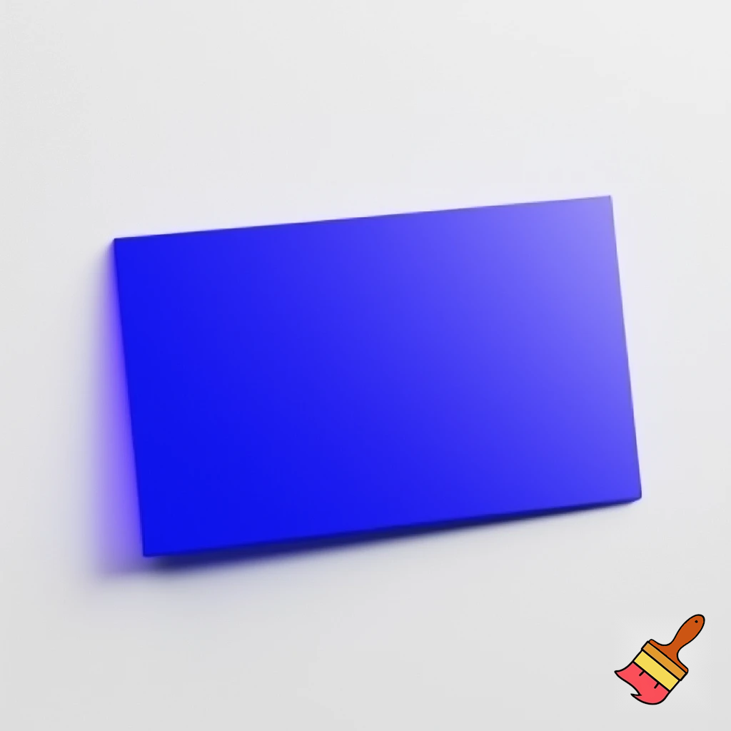 A blue rectangle 