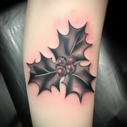 december birth flower tattoo