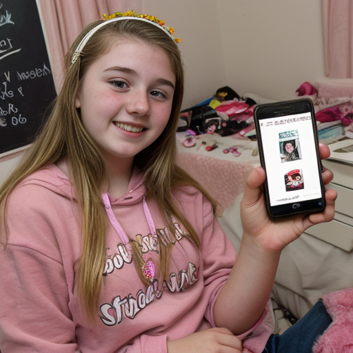 Make a photo of a rich, spoilt teenage year old girl