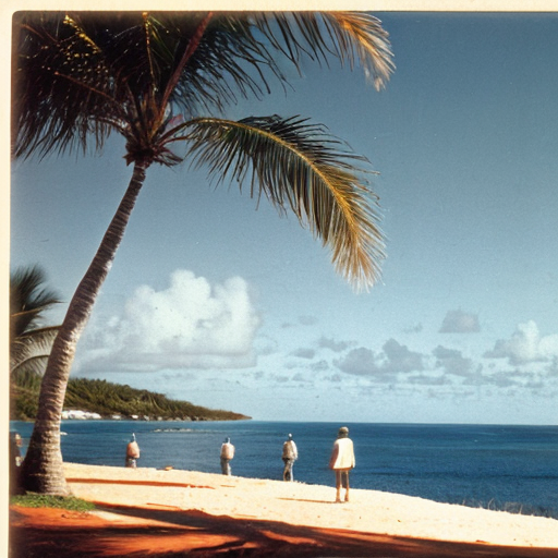 Far Away shot of person on Bermuda in 1778.