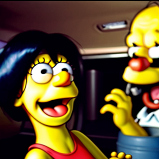 homer Simpson vs Elmo with gun