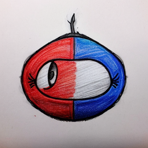 Draw a bfdi style red,white,blue flag asset no face no libs 