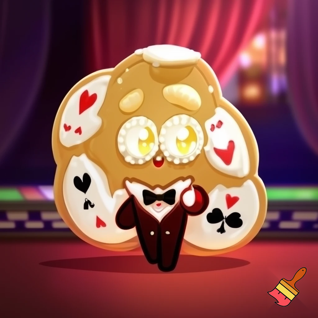 A cookie character based off a casino based on the game Cookie Run: Kingdom