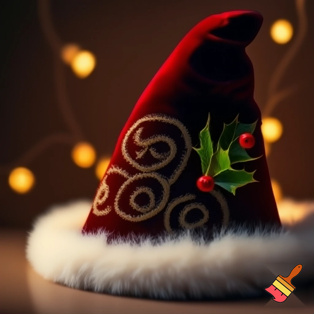 Christmas wizard hat