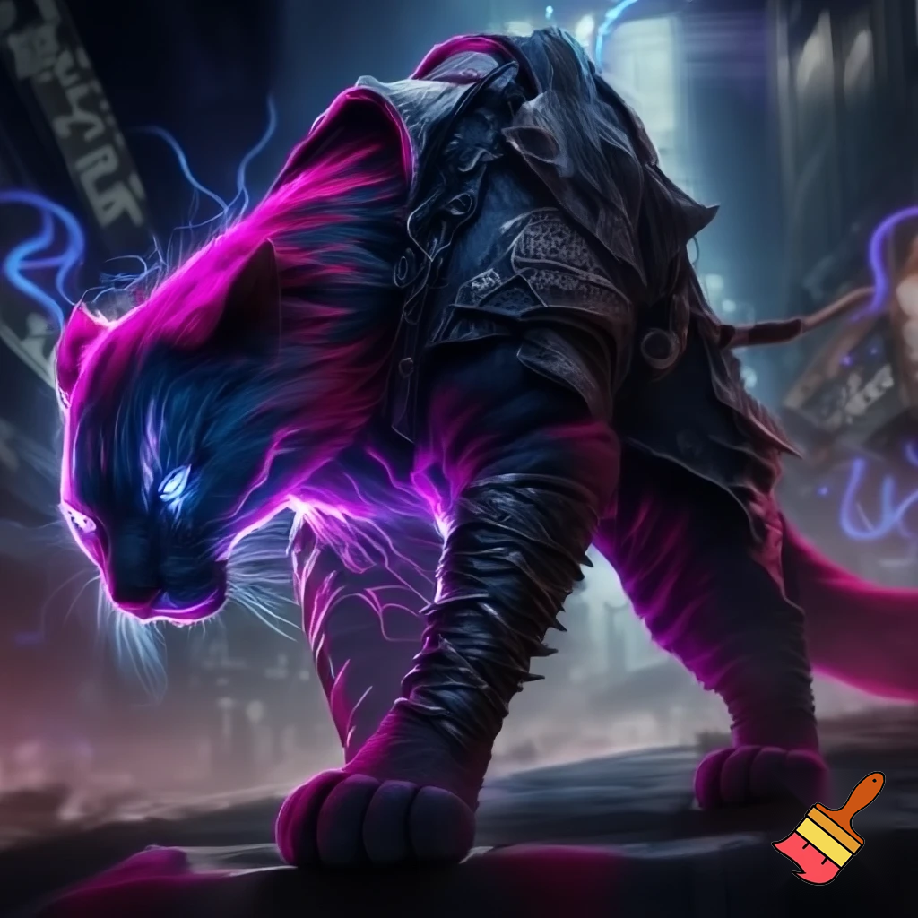 Make a kpop demon hunters style cougar 
