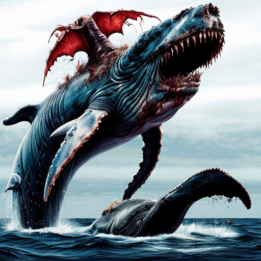 Zombie Harry potter fights rotting zombie whale