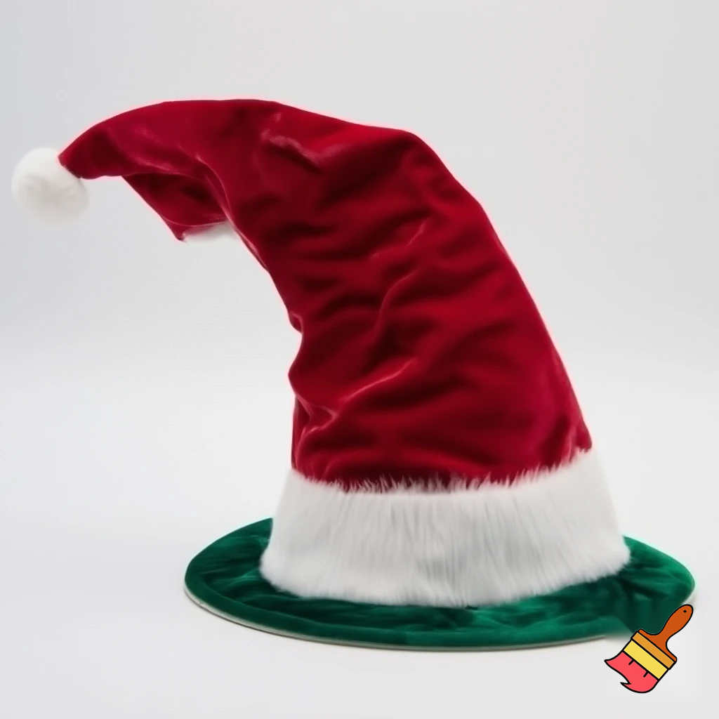 Christmas wizard hat read velvet Santa Claus hat