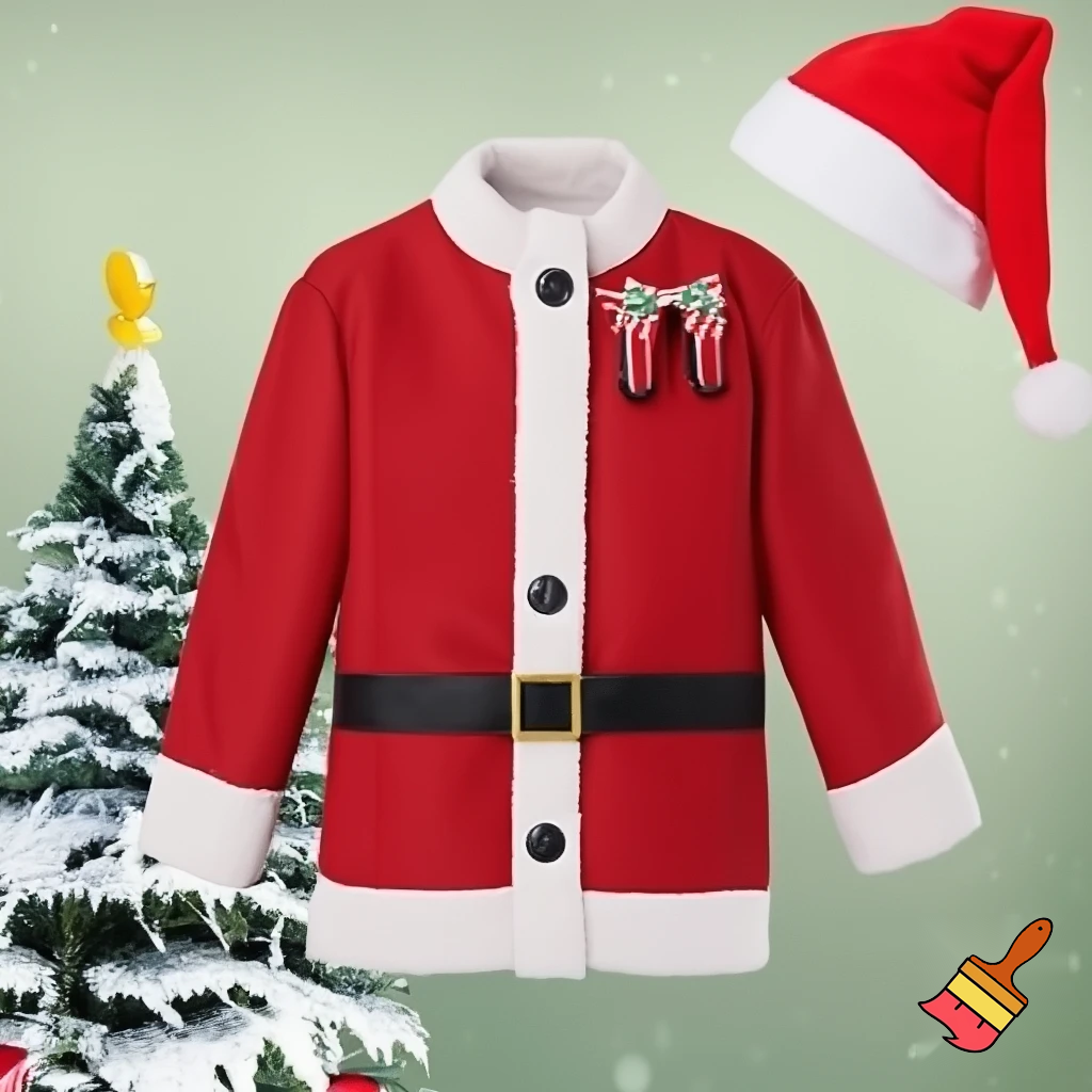 A wizard jacket Christmas jacket Santa Claus wizard Christmas shoes Christmas wizard hat