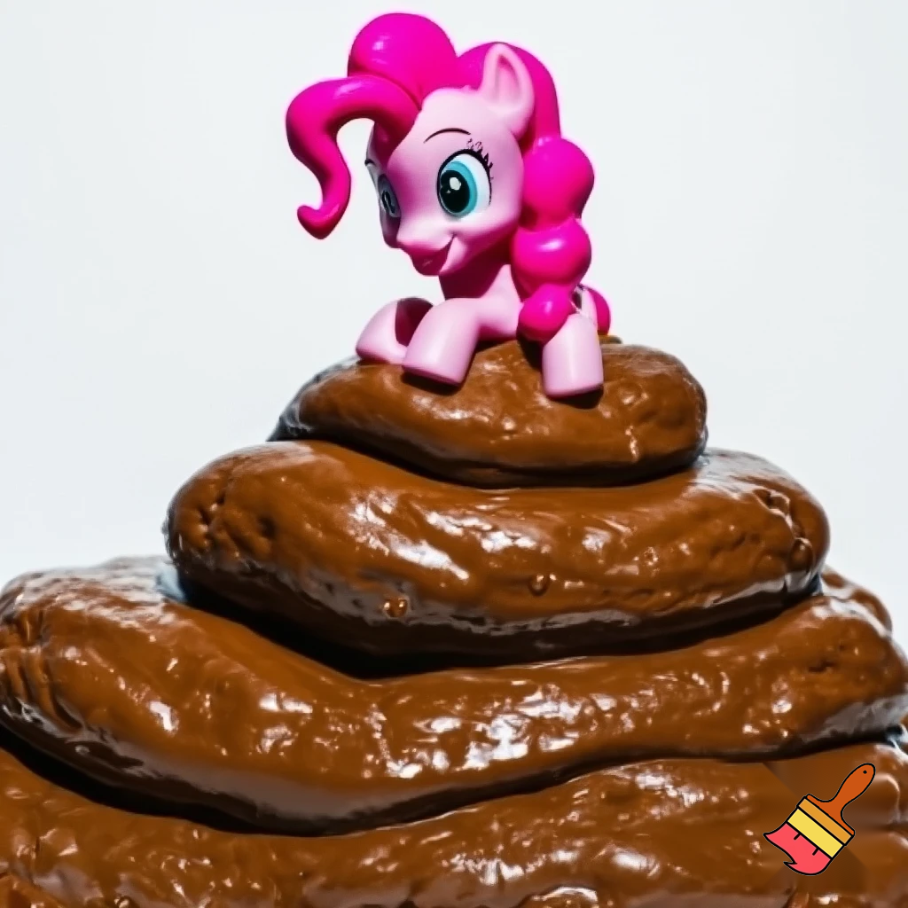  Pinkie pie toilet on poop 