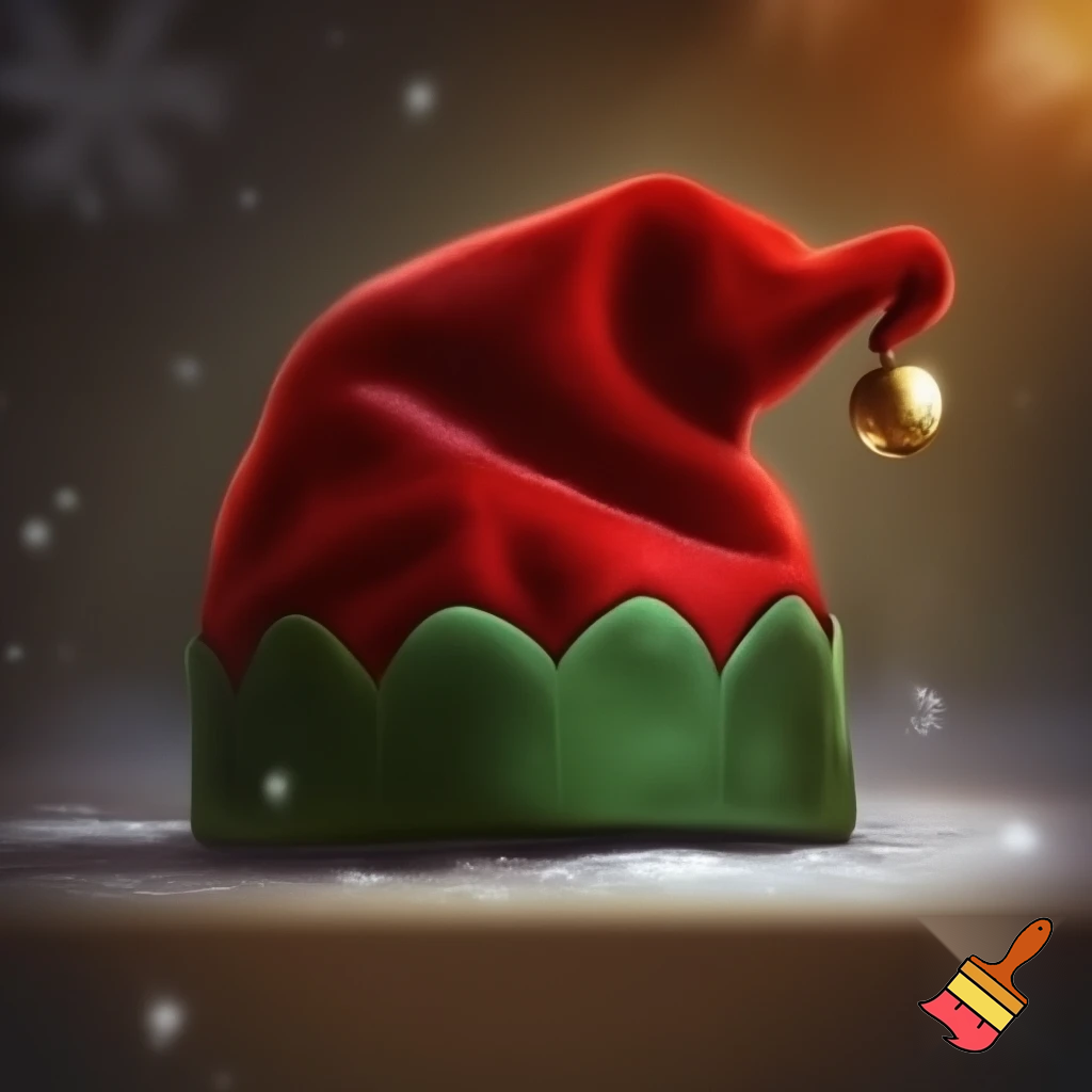 Christmas hat velvet elf on the shelf hat velvet