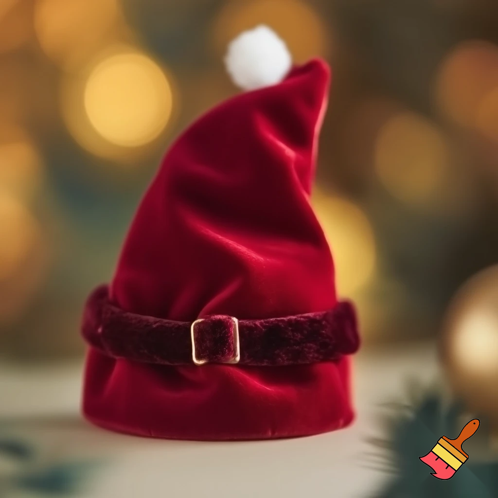 Christmas hat velvet elf on the shelf hat velvet