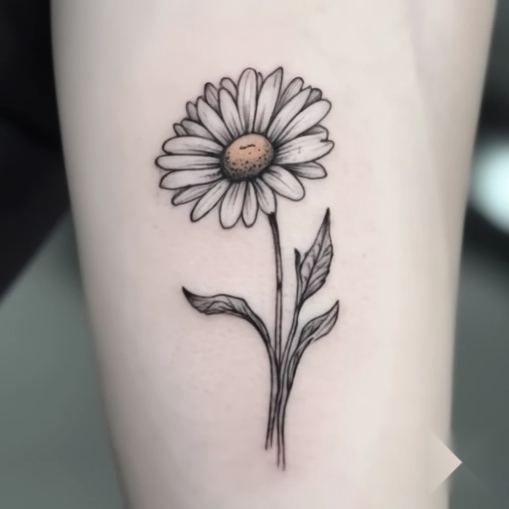 april birth flower tattoo