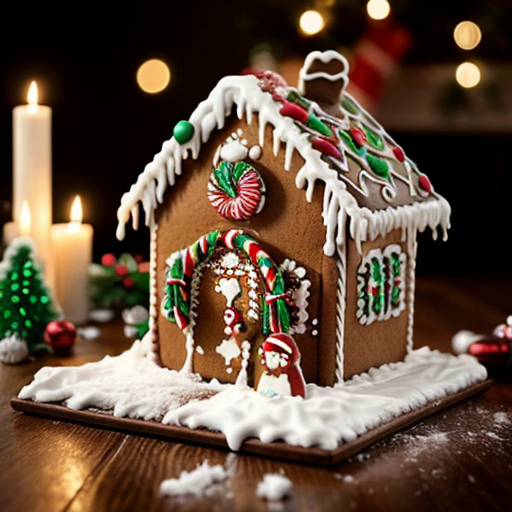 Christmas gingerbread house magic box
