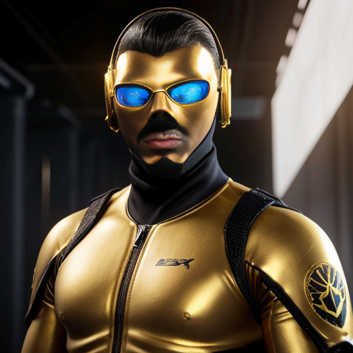 make a picture of ohnepixel even though he's made of gold and he's bathing in counterstrike knives and counterstrike gloves