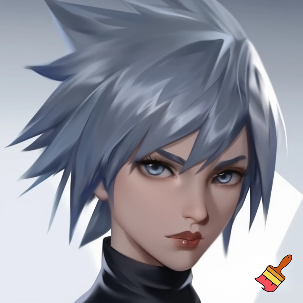 . Short spiky hair fat the Silver family.