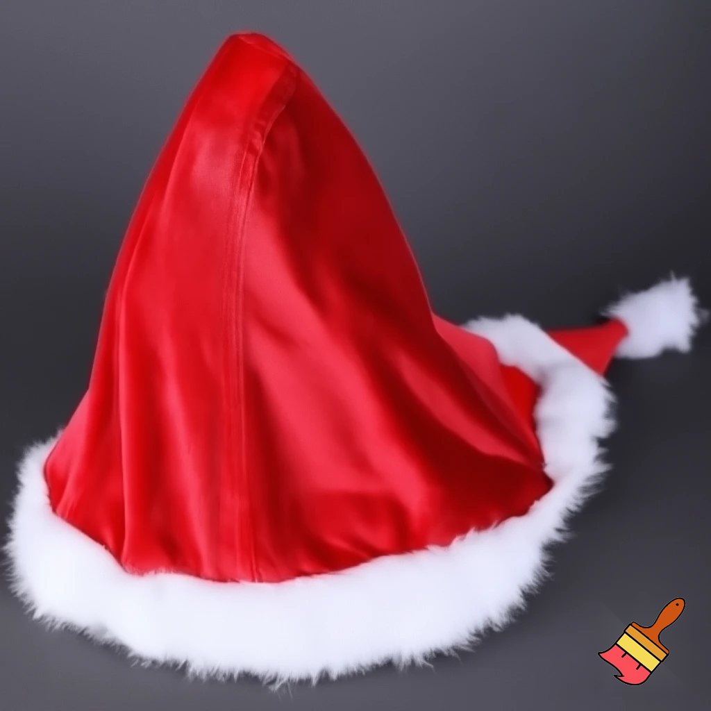 Christmas wizard hat velvet and fabric Santa Claus hat