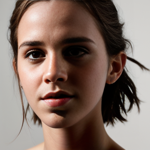 Emma Watson shot in the forehead