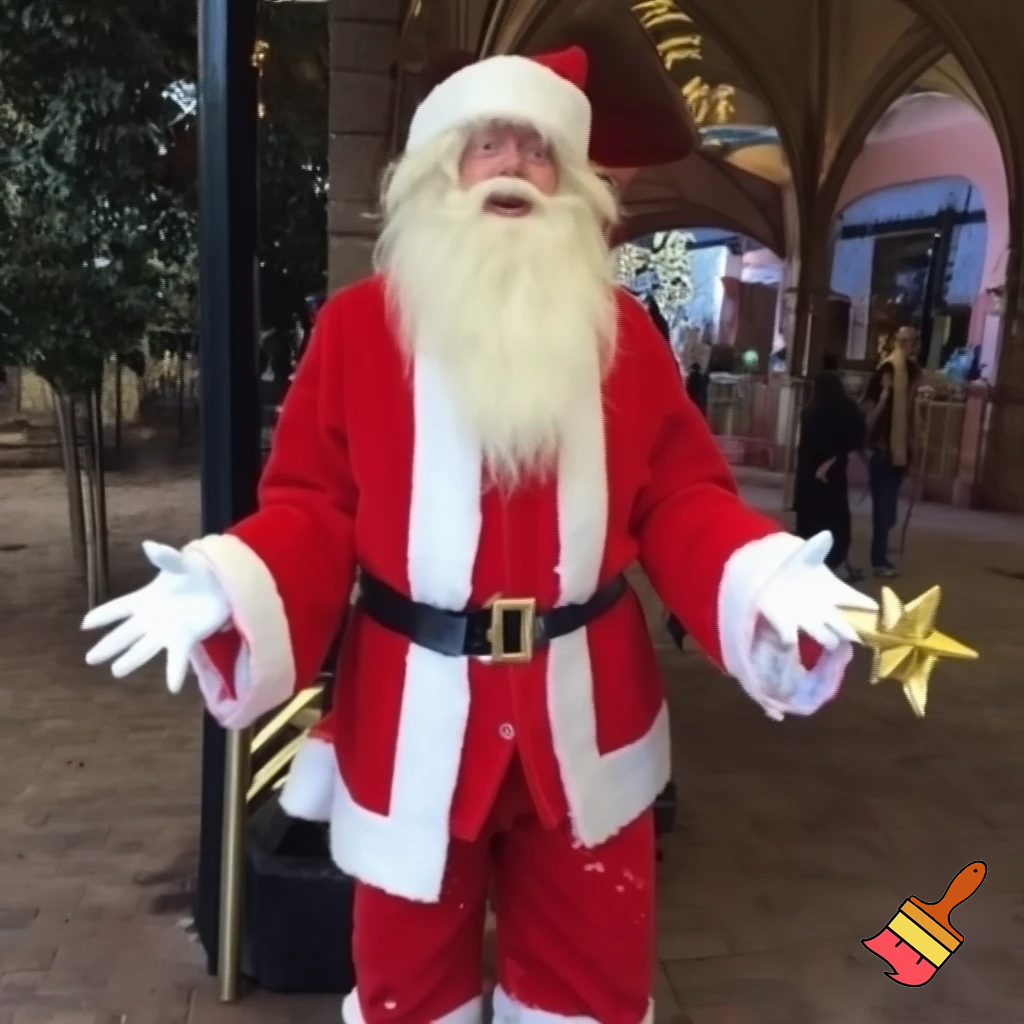 Santa Claus Pennwell Disney🇫🇷 wizard Santa Claus Santa Claus real person Disneyland Paris Santa Claus in Paris the wizard💫🏰 a wizard hat Magic Star wand Santa Claus hat wizard Santa Claus hat⭐️