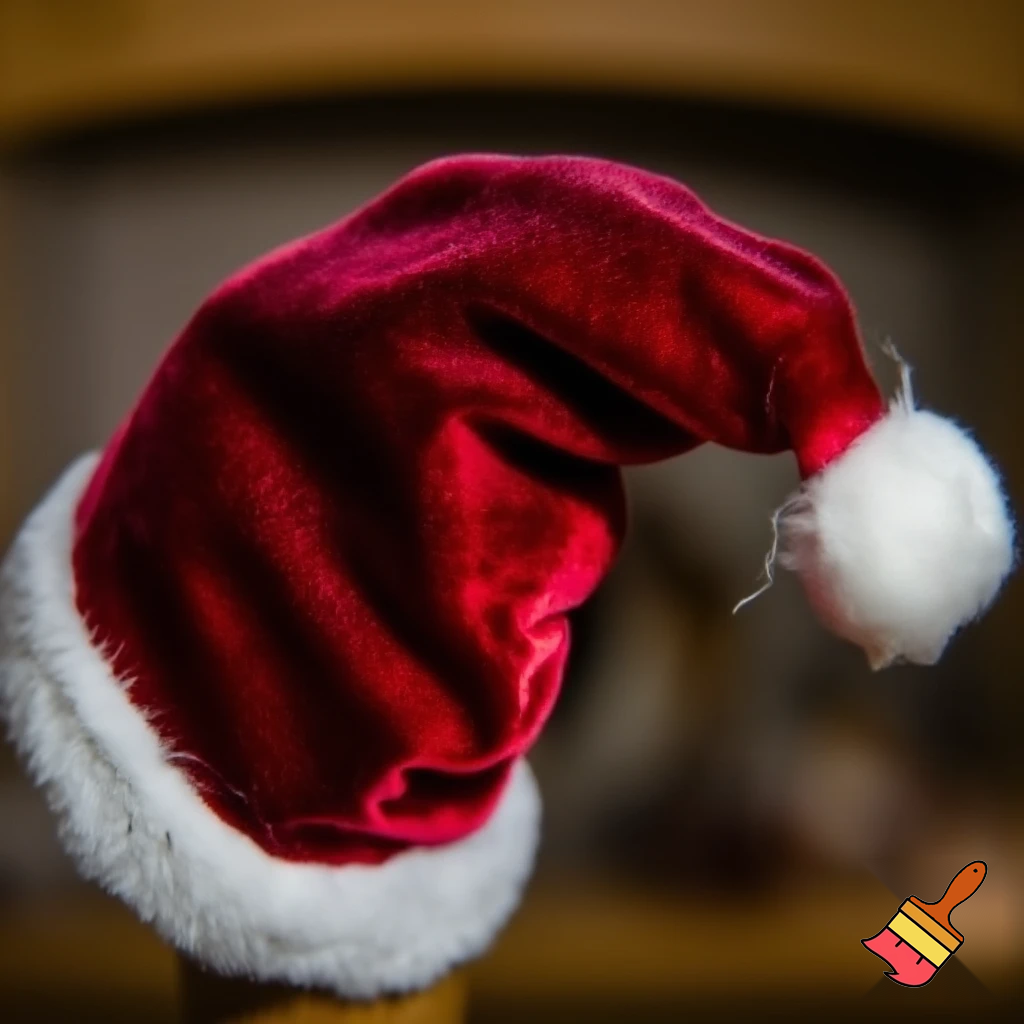 Christmas Santa Claus velvet hat delicate special delicate hat