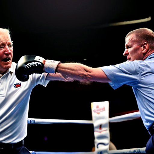 joe biden fighting the old man make it like a comic fight ( keep the old man and joe biden real tho)




