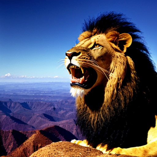 in elevation the lion rejoicing roars lift hearts one by one