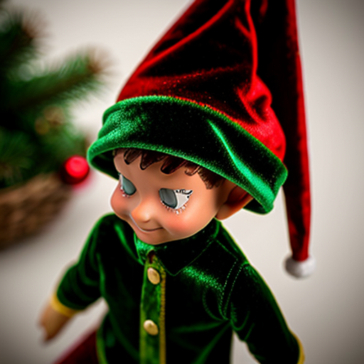 Christmas hat velvet elf on the shelf hat velvet