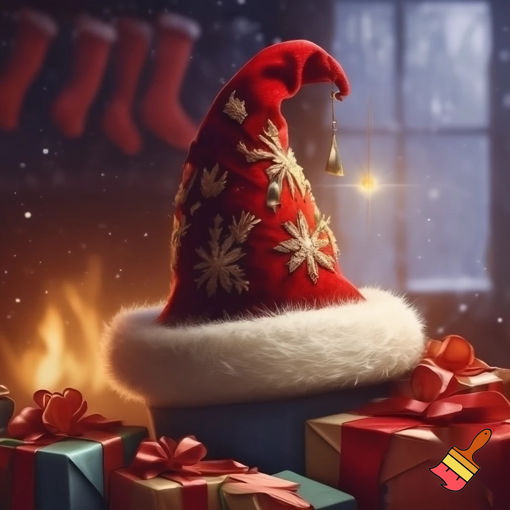 Christmas wizard hat red Christmas time