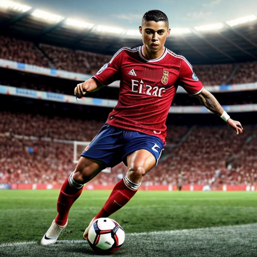 ronaldo playing football