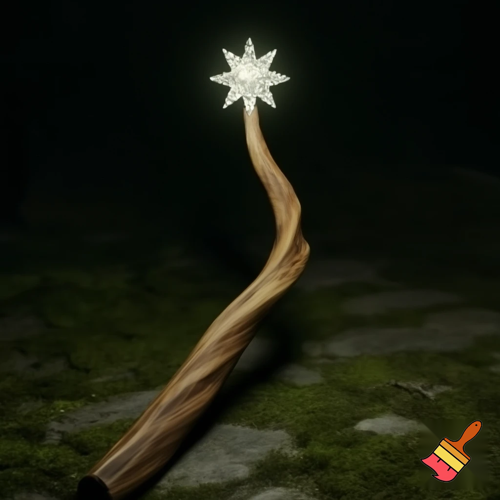 Magic walking stick with a star💫