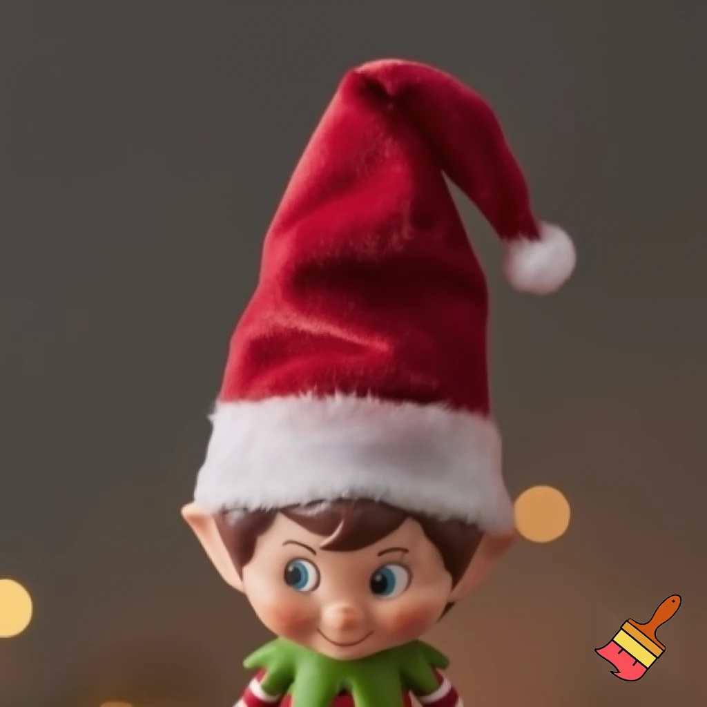 Elf on the shelf Santa Claus hat velvet hat elf on the shelf hat