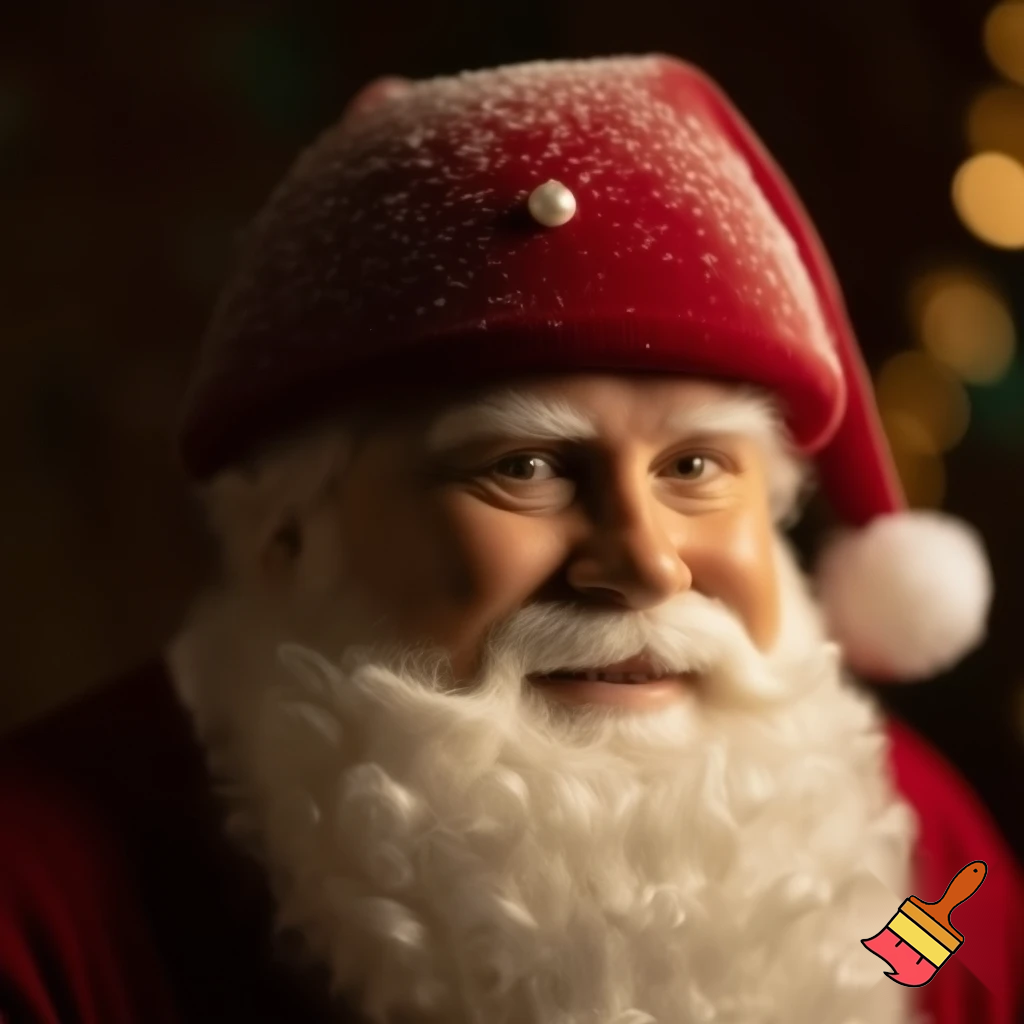 Santa Claus top hat special one special in delicate Santa Claus hat