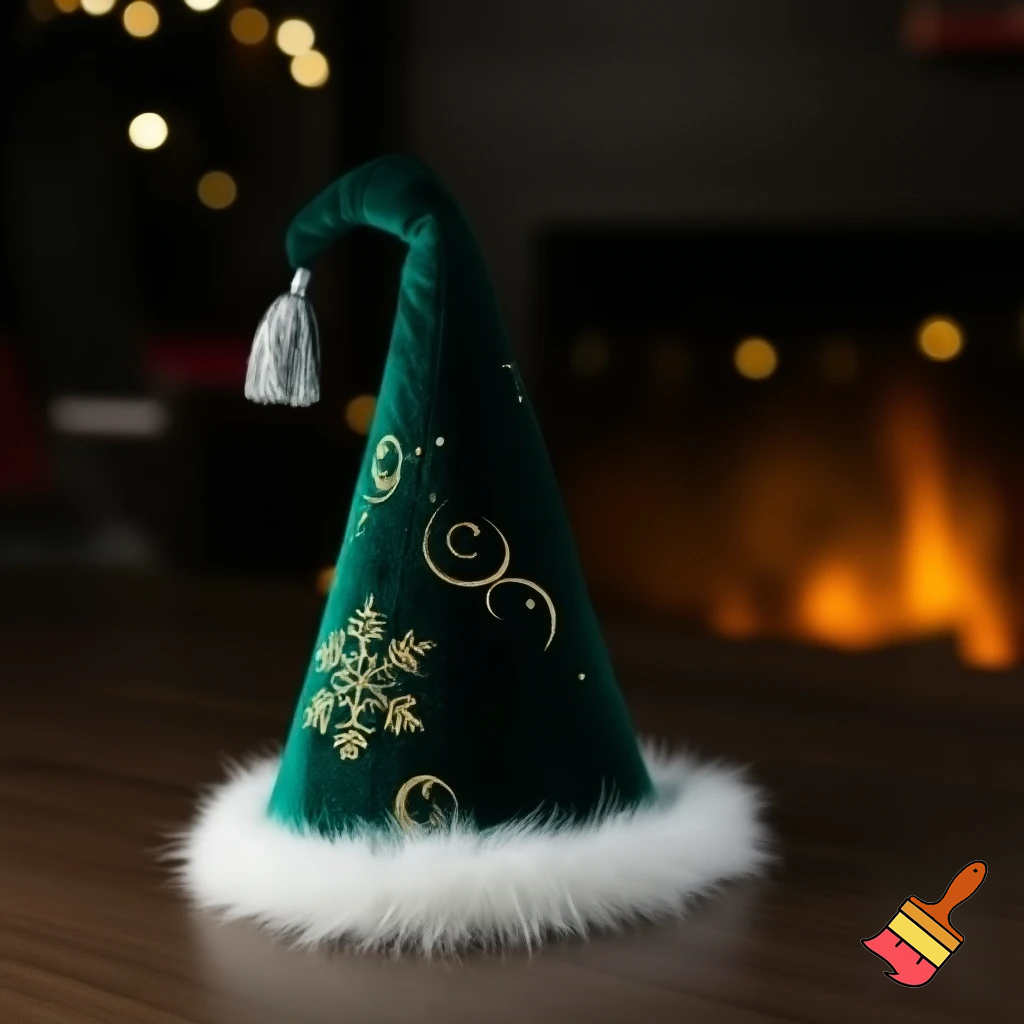 Christmas wizard hat