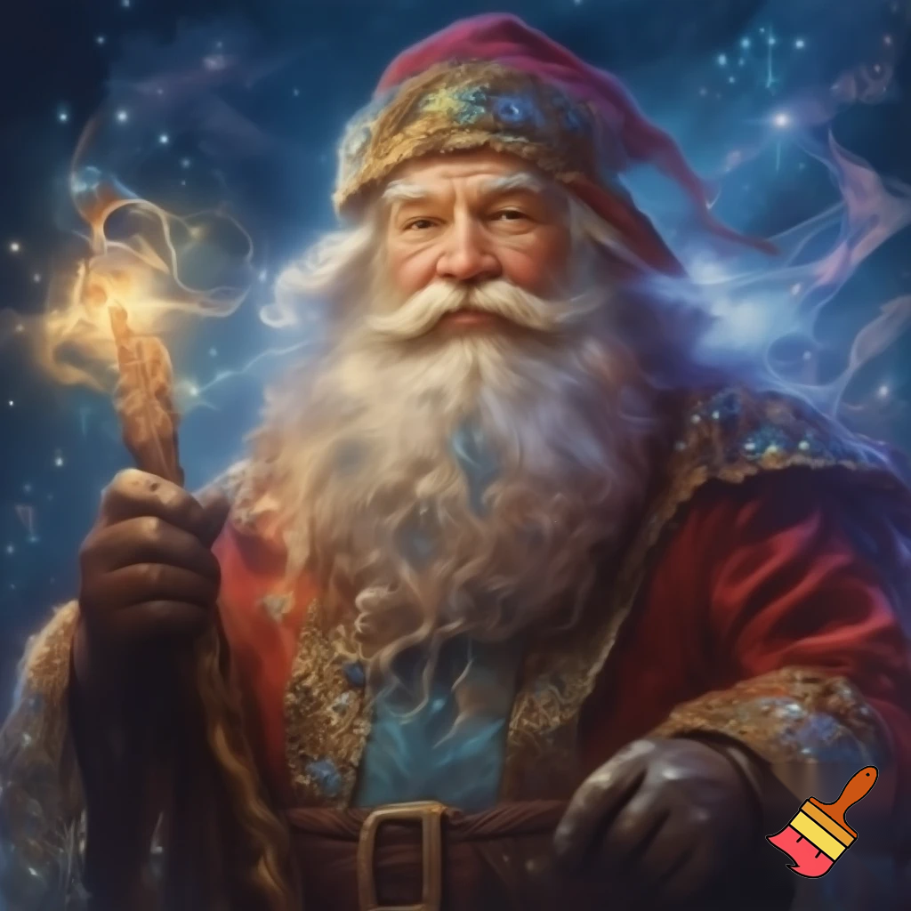  Santa Claus costume a wizard