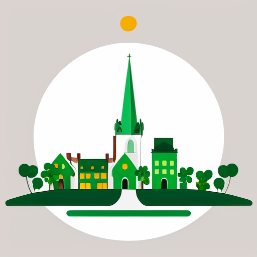 st patrick's day town concept art