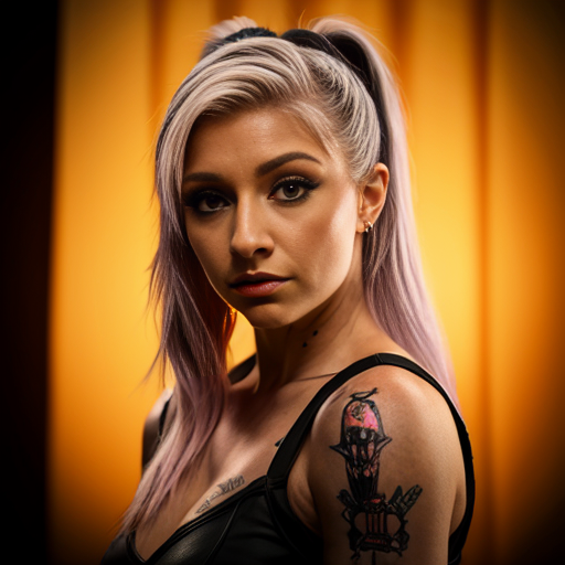 Alexa Bliss in The Black Lodge. photo realism