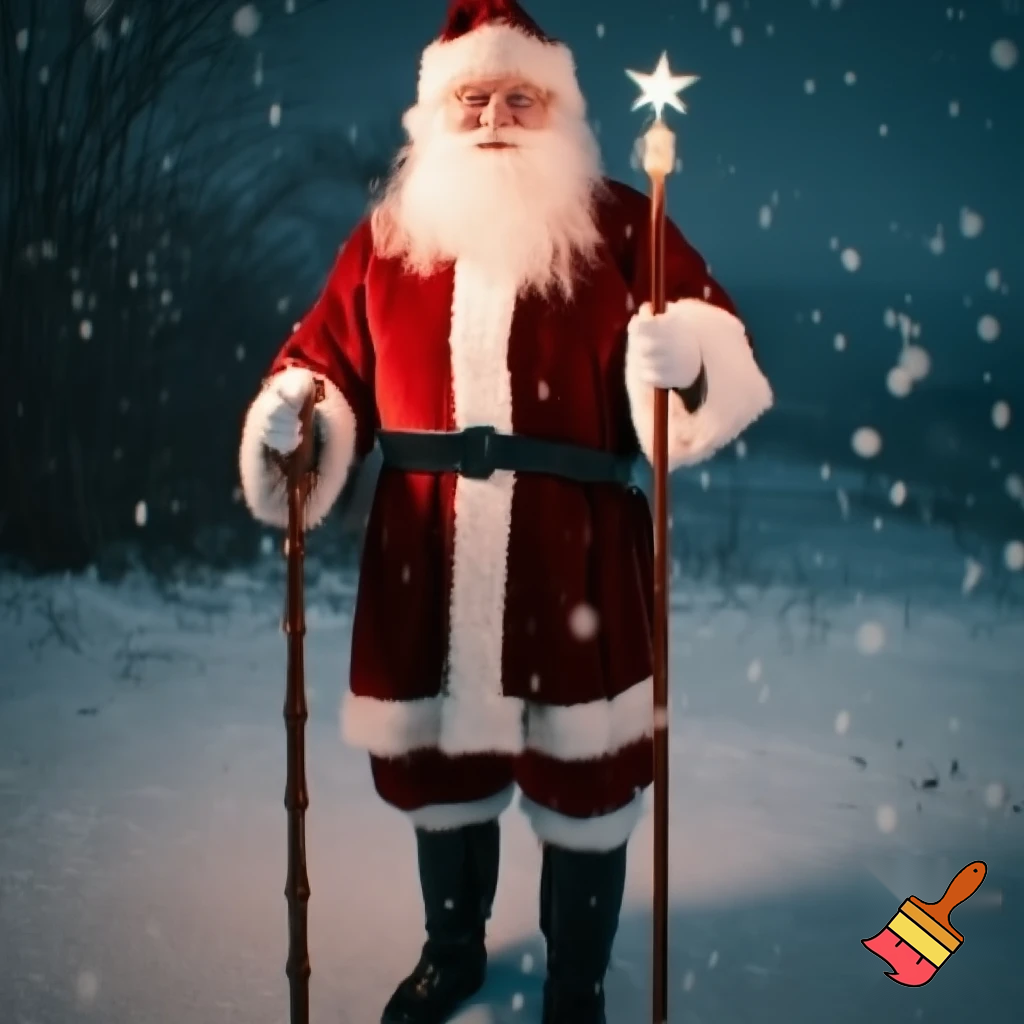 The Russia, Santa Santa Claus, the real Santa Claus walking stick star real Santa Claus