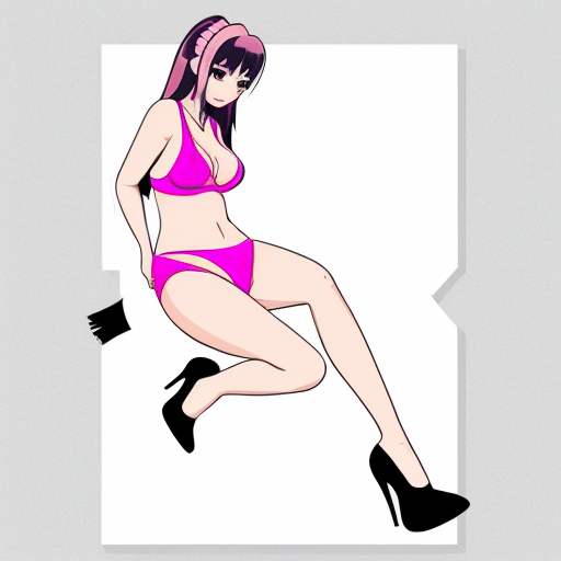 Create a woman in anime style wearing a magician outfit pulling her underwear up taking them off with her high heels while laying down