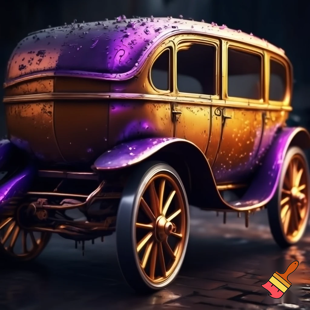 Gold and purple wagon golden purple wet wagon