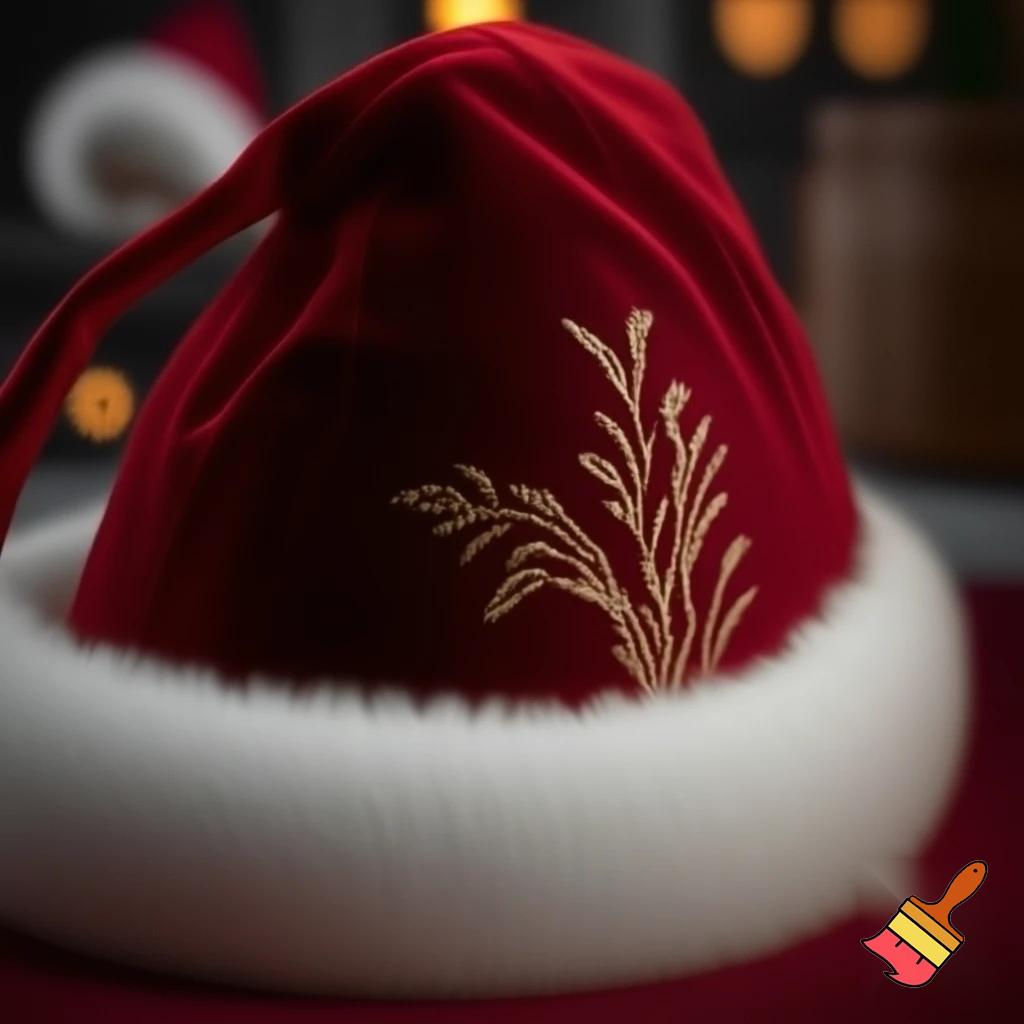 Christmas Santa Claus velvet hat delicate special delicate hat