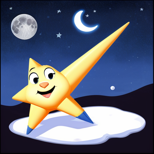 Star and the moon cartoon