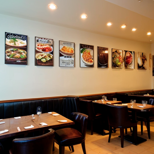 wall of a restaurant
