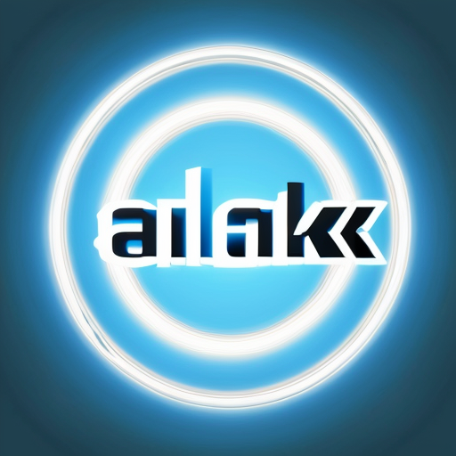 Futuristic blue background inspired by Facebook style, glowing blue gradients, modern digital design, clean tech look. The word "danke" written in the center in white glowing futuristic font, minimalist, high quality