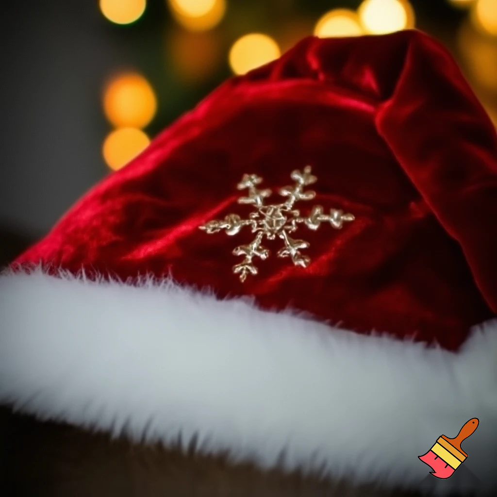 Christmas Santa Claus velvet hat delicate special delicate hat