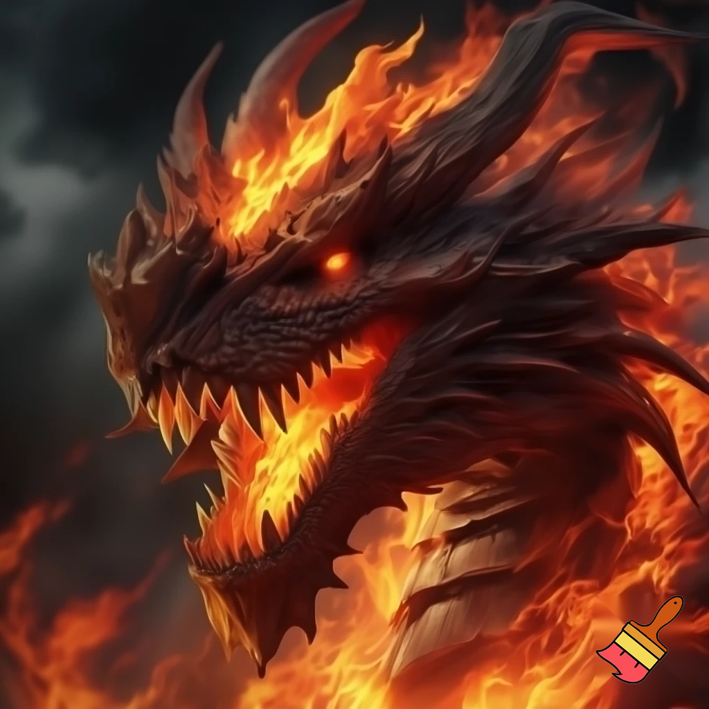 Make a Dinraal dragon from BOTW plaese it is a fire dragon dip shit DO YOUR RESHERCH